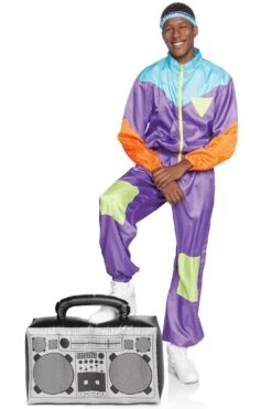 LEG AVENUE 2 Piece Awesome 80s Track Suit