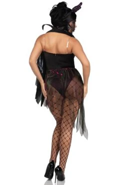 LEG AVENUE 3 Piece Evil Enchantress Set -Strippers Heels Store 3 Piece Evil Enchantress Snap Crotch Bodysuit Costume Set Fairytale Costumes Leg Avenue SEXYSHOES COM 5