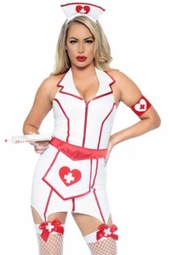 LEG AVENUE 4 Piece Er Hottie Costume Set -Strippers Heels Store 4 Piece Er Hottie Costume Set Nurse Costumes Leg Avenue SEXYSHOES COM 3