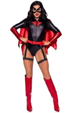 LEG AVENUE 4 Piece Vigilante Vixen -Strippers Heels Store 4PC Vigilante Vixen Hero Costumes Leg Avenue Black SEXYSHOES COM