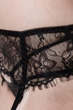 5 Piece Suspender Open Cut Bra & Harness Set -Strippers Heels Store 5 Piece Suspender Open Cut Bra Harness Set Fetish Sets Grey Velvet SEXYSHOESCOM 4