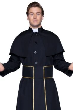 LEG AVENUE 2 Piece Priest Costume -Strippers Heels Store 85334 001 001