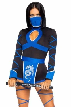 LEG AVENUE 3PC. Dragon Ninja -Strippers Heels Store 85401 003 057