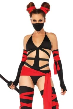 LEG AVENUE Killer Ninja Costume -Strippers Heels Store 86693 001 011