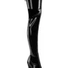 PLEASER ADORE-4011 Black Patent Thigh Boot -Strippers Heels Store ADORE 4011 Black Patent Thigh Boot Thigh Boots Pleaser Black SEXYSHOES COM