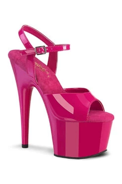 PLEASER ADORE-709 Sandal | Fuchsia Patent