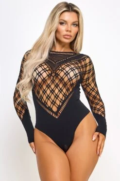 Amy Geo-Diamond Thong Bodysuit