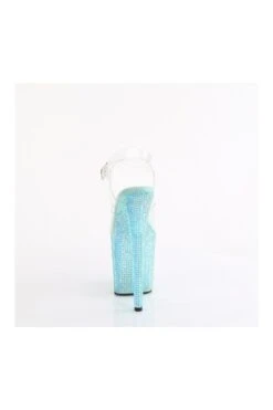 PLEASER BEJEWELED-808RRS Clear Vinyl Sandal -Strippers Heels Store BEJEWELED 808RRS Clear Vinyl Sandal Sandals Pleaser SEXYSHOES COM 4