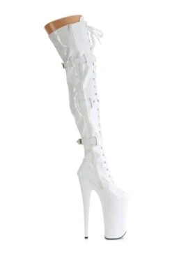 PLEASER BEYOND-3028 White Patent Thigh Boot -Strippers Heels Store BEYOND 3028 White Patent Thigh Boot Thigh Boots Pleaser SEXYSHOES COM 5