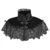 Black Velvet & Lace Capelet