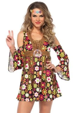 LEG AVENUE Cold Shoulder Hippy Costume