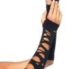 LEG AVENUE Distressed Arm Warmers -Strippers Heels Store Distressed Arm Warmers Gloves Leg Avenue Black SEXYSHOES COM
