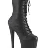 PLEASER ENCHANT-1040 Black Faux Leather Knee Boot -Strippers Heels Store ENCHANT 1040 Black Faux Leather Knee Boot Knee Boots Pleaser Black SEXYSHOES COM
