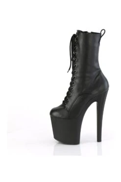 PLEASER ENCHANT-1040 Black Faux Leather Knee Boot -Strippers Heels Store ENCHANT 1040 Black Faux Leather Knee Boot Knee Boots Pleaser SEXYSHOES COM 3