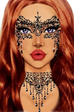 LEG AVENUE Masquerade Adhesive Face Jewels