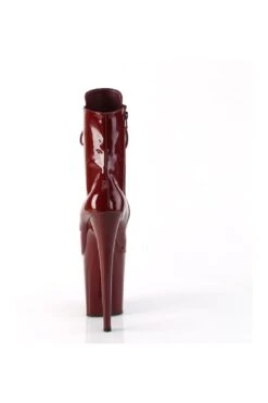 PLEASER FLAMINGO-1020 Burgundy Patent Ankle Boot -Strippers Heels Store FLAMINGO 1020 Burgundy Patent Ankle Boot Ankle Boots Pleaser SEXYSHOES COM 4