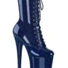 PLEASER FLAMINGO-1040GP Blue Glitter Patent Ankle Boot -Strippers Heels Store FLAMINGO 1040GP Blue Glitter Patent Ankle Boot Ankle Boots Pleaser Blue SEXYSHOES COM