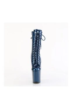 Strippers Heels Store -Strippers Heels Store FLAMINGO 1040GP Blue Glitter Patent Ankle Boot Ankle Boots Pleaser SEXYSHOES COM 2