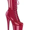 PLEASER FLAMINGO-1040GP Fuchsia Glitter Patent Ankle Boot -Strippers Heels Store FLAMINGO 1040GP Fuchsia Glitter Patent Ankle Boot Ankle Boots Pleaser Fuchsia SEXYSHOES COM