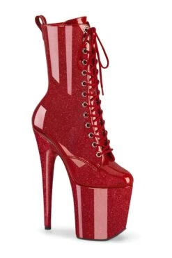 PLEASER FLAMINGO-1040GP Red Patent Ankle Boot