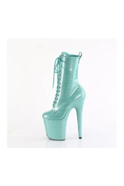 PLEASER FLAMINGO-1040GP Turquoise Patent Ankle Boot -Strippers Heels Store FLAMINGO 1040GP Turquoise Patent Ankle Boot Ankle Boots Pleaser SEXYSHOES COM 3