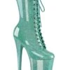 PLEASER FLAMINGO-1040GP Turquoise Patent Ankle Boot -Strippers Heels Store FLAMINGO 1040GP Turquoise Patent Ankle Boot Ankle Boots Pleaser Turquoise SEXYSHOES COM