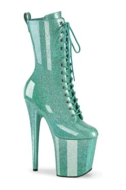 PLEASER FLAMINGO-1040GP Turquoise Patent Ankle Boot