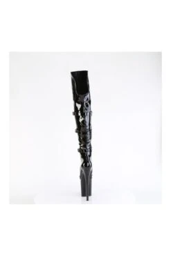 PLEASER FLAMINGO-3018 Black Patent Thigh Boot -Strippers Heels Store FLAMINGO 3018 Black Patent Thigh Boot Thigh Boots Pleaser SEXYSHOES COM 4