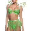 Happy Thoughts Pixie 3pc Set -Strippers Heels Store Happy Thoughts Pixie 3pc Set Fantasy Lingerie Roma Confidential Green SEXYSHOES COM