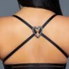Heart Converting Clip For Bra -Strippers Heels Store Heart Converting Clip for Bra Accessories BeWicked Black SEXYSHOES COM