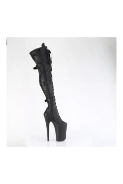 PLEASER INFINITY-3028 Black Patent Thigh Boot -Strippers Heels Store INFINITY 3028 Black Patent Thigh Boot Thigh Boots Pleaser SEXYSHOES COM 5