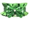 Kitten Collection Green Satin & Sequin Choker -Strippers Heels Store Kitten Collection Green Satin Sequin Choker Cuffs Chokers Daisy Corsets Green SEXYSHOES COM