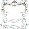 LEG AVENUE Pixie Adhesive Face Jewels Sticker -Strippers Heels Store Pixie Adhesive Face Jewels Sticker Body Jewelry Leg Avenue Clear SEXYSHOES COM