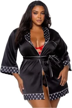 Playboy Bunny Smoke Lounge Robe