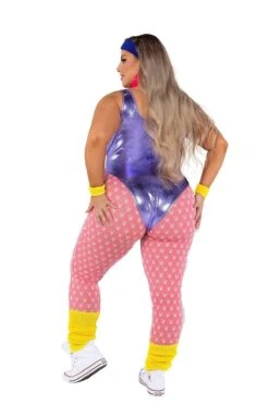 Playboy Plus Size 80's Fitness Costume -Strippers Heels Store Playboy Plus Size 80s Fitness Costume 80s Costumes Roma Costumes SEXYSHOESCOM 2