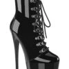 Pleaser JUBILANT-1014 Ankle Boot -Strippers Heels Store Pleaser JUBILANT 1014 Ankle Boot Ankle Boots Pleaser Black SEXYSHOES COM
