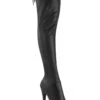 Pleaser JUBILANT-3007 Thigh Boot -Strippers Heels Store Pleaser JUBILANT 3007 Thigh Boot Thigh Boots Pleaser Black SEXYSHOES COM