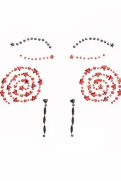 LEG AVENUE Puppet Face Jewels Sticker