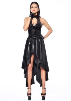 O Vinyl Skirt Fetish Skirts | Black Vinyl