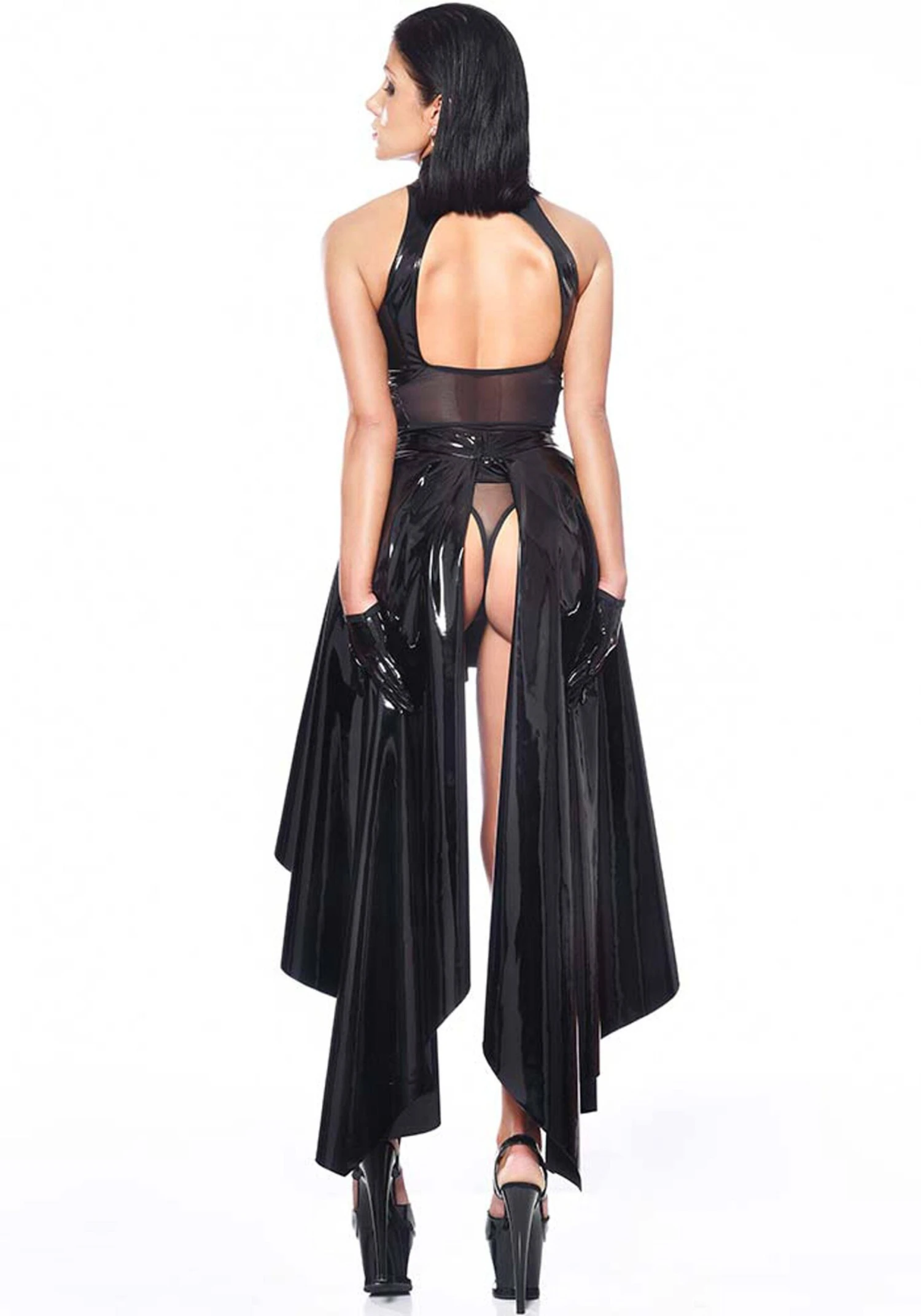 O Vinyl Skirt Fetish Skirts | Black Vinyl 4 O Vinyl Skirt Fetish Skirts | Black Vinyl - Image 2