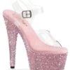 SS-Pleaser BEJEWELED-708MS Sandal -Strippers Heels Store SS Pleaser BEJEWELED 708MS Sandal Sandals Pleaser Clear SEXYSHOES COM
