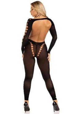 LEG AVENUE Seamless Opaque Cut-Out Footless Bodystocking -Strippers Heels Store Seamless Opaque Cut Out Footless Bodystocking Bodystockings Leg Avenue Black SEXYSHOES COM 5 059caf0b 621f 4b3a ba88 beec892eb492