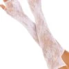 LEG AVENUE Seamless Opera Length Floral Net Fingerless Gloves -Strippers Heels Store Seamless Opera Length Floral Net Fingerless Gloves Gloves Leg Avenue White SEXYSHOES COM