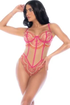 Sexy Lace-Up Back Teddy