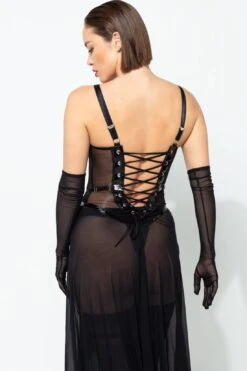 TIGRESSE Mesh Dress -Strippers Heels Store TIGRESSE MESH ROBE Edgy Dresses PATRICE CATANZARO SEXYSHOES COM 3