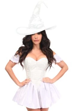 Top Drawer 2 PC Good Witch Corset Dress Costume 8 Top Drawer 2 PC Good Witch Corset Dress Costume -Strippers Heels Store Top Drawer 2 PC Good Witch Corset Dress Costume Witch Costumes Daisy Corsets SEXYSHOES COM 3