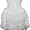 Top Drawer Steel Boned Strapless White Lace Victorian Corset Dress 2 Top Drawer Steel Boned Strapless White Lace Victorian Corset Dress -Strippers Heels Store Top Drawer Steel Boned Strapless White Lace Victorian Corset Dress Costume Dresses Daisy Corsets SEXYSHOES COM