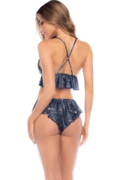 Two Piece Pajama Set With Cheeky Shorts -Strippers Heels Store Two Piece Pajama Set with Cheeky Shorts Sleepwear Mapale SEXYSHOES COM 2