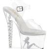 PLEASER UNICORN-708TGRS Clear Vinyl Sandal -Strippers Heels Store UNICORN 708TGRS Clear Vinyl Sandal Sandals Pleaser Clear SEXYSHOES COM
