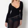 MONACO Long Sleeve Lycra Dress